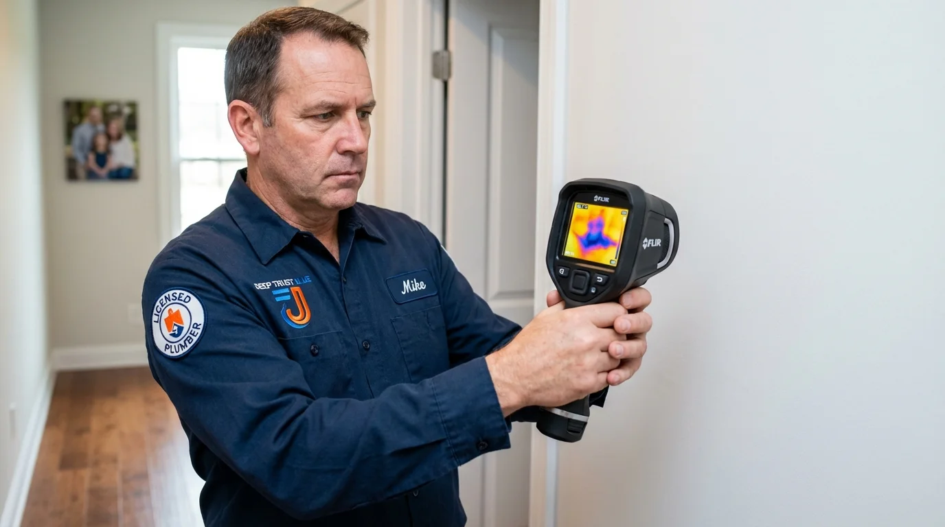 Thermal imaging leak detection by Johns Plumbing LLC in Emerald Isle